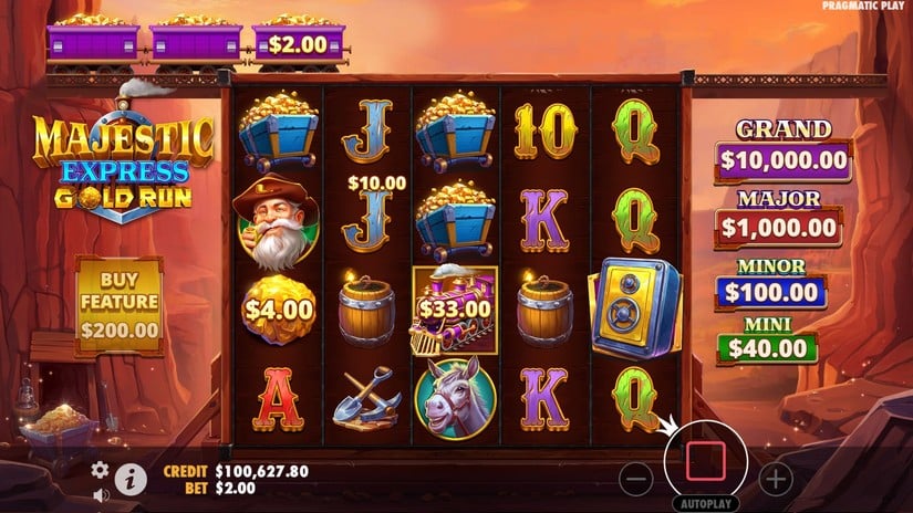 Majestic Express Gold Run slot screen 2