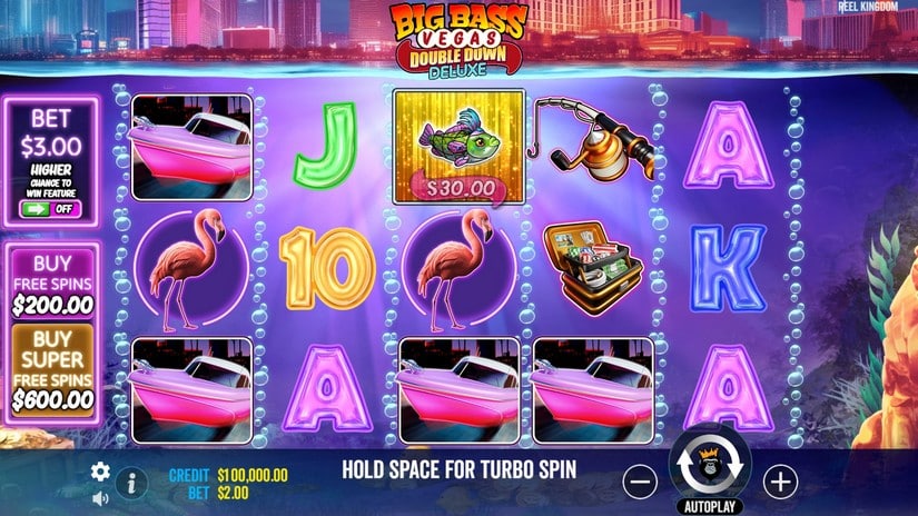 Big Bass Vegas Double Down Deluxe slot screen 1