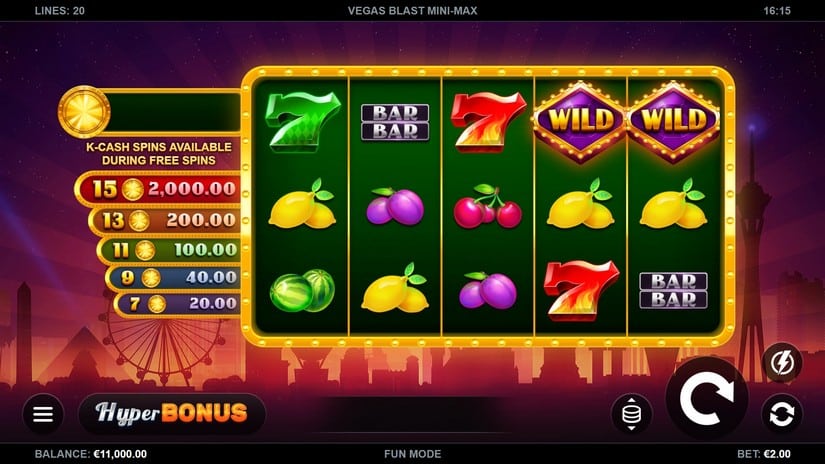 Vegas Blast Mini-Max slot screen 1