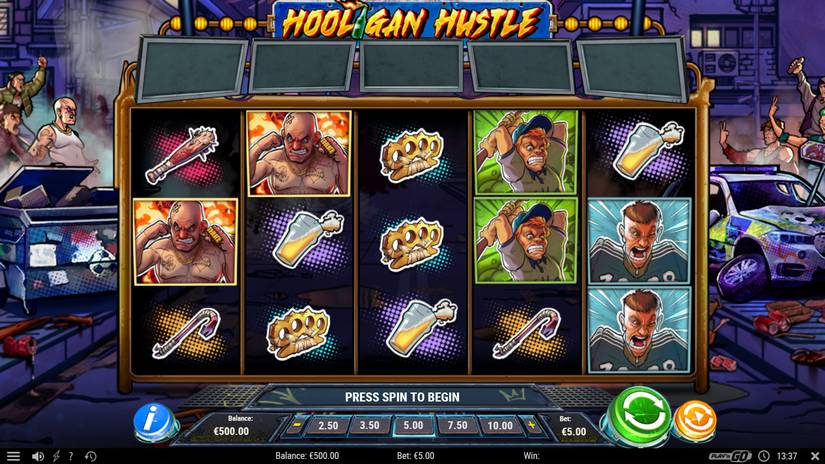 Hooligan Hustle slot screen 1