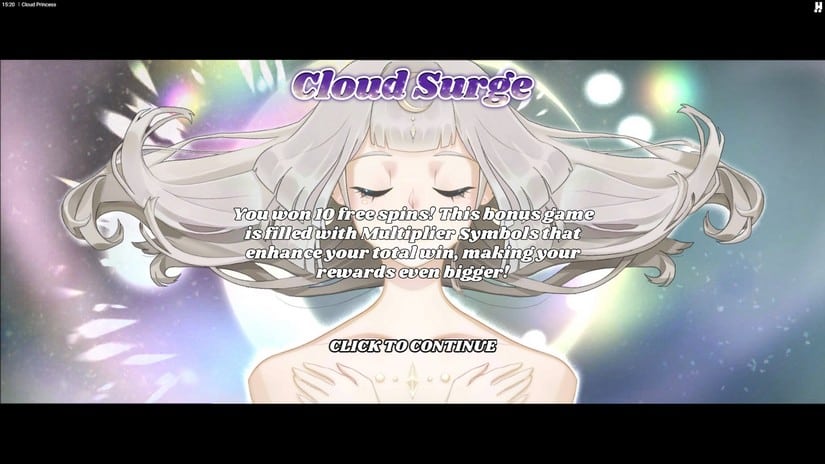 Cloud Princess slot screen 3