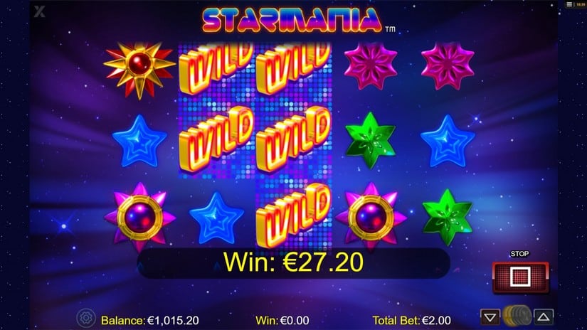 Starmania slot screen 3