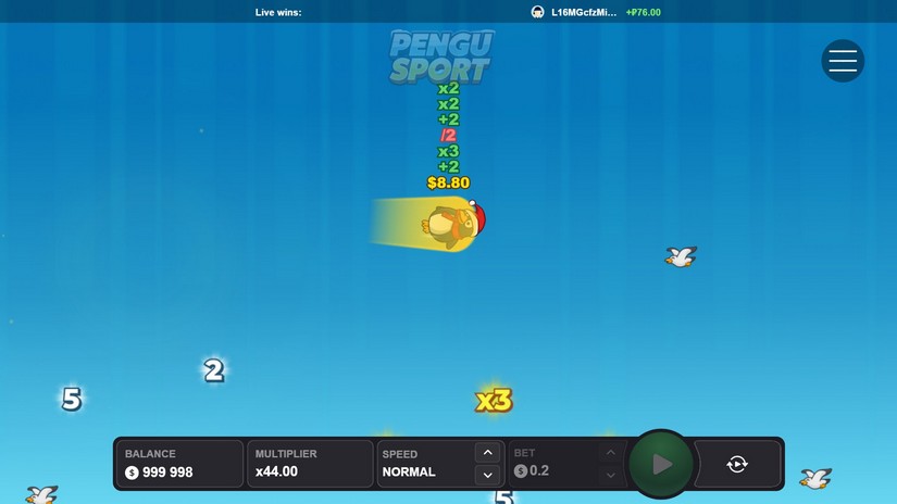 Pengu Sport slot screen 4