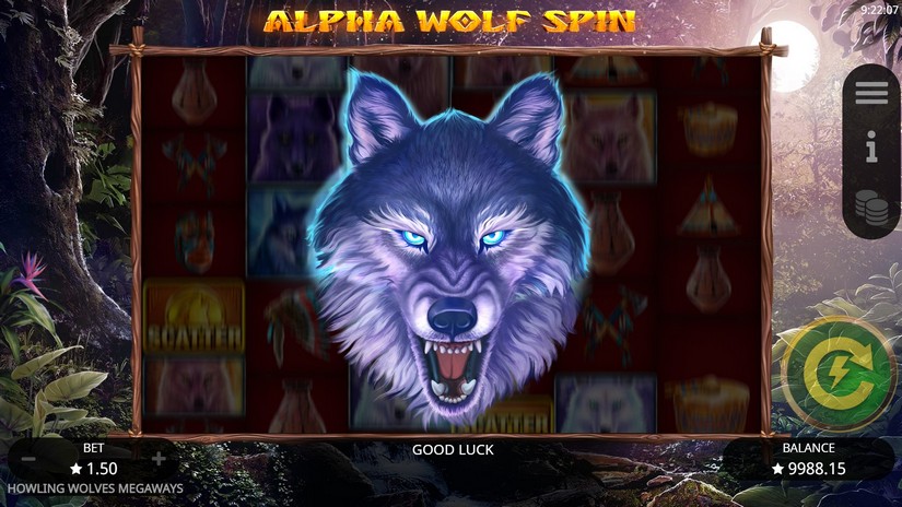 Howling Wolves Megaways slot screen 2