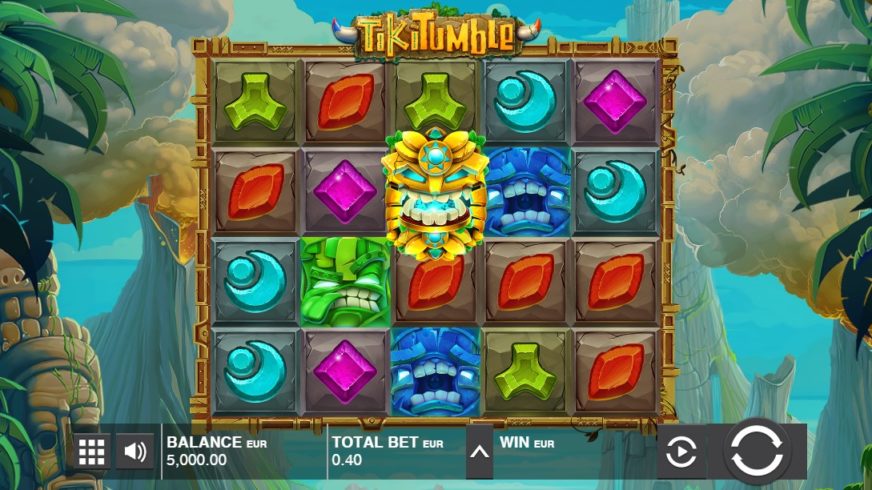 Tiki Tumble slot screen 1