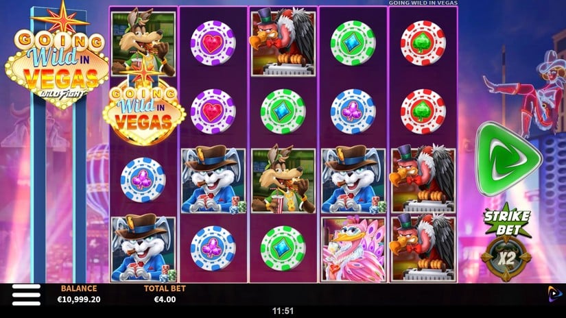 Going Wild in Vegas Wild Fight slot screen 1